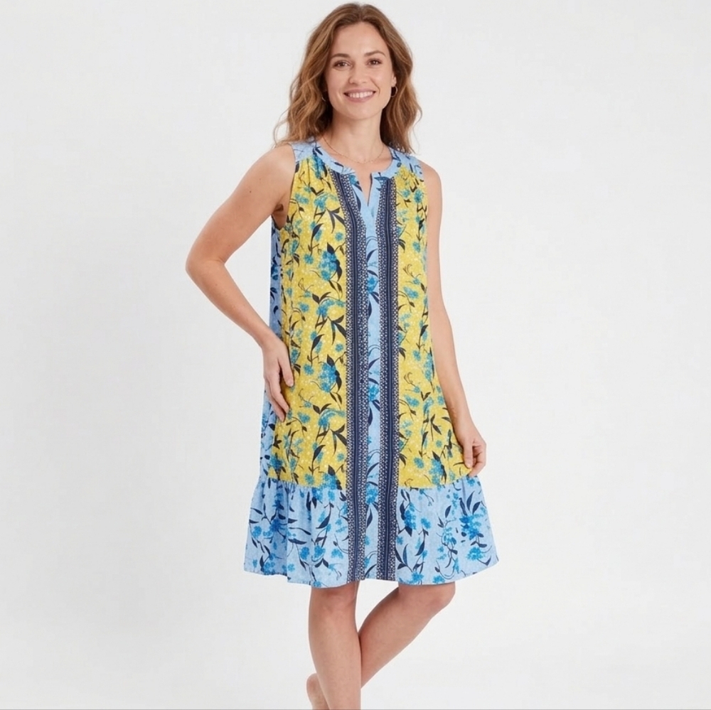 Elaine Rose Bright Boho Dress EUC ❤️